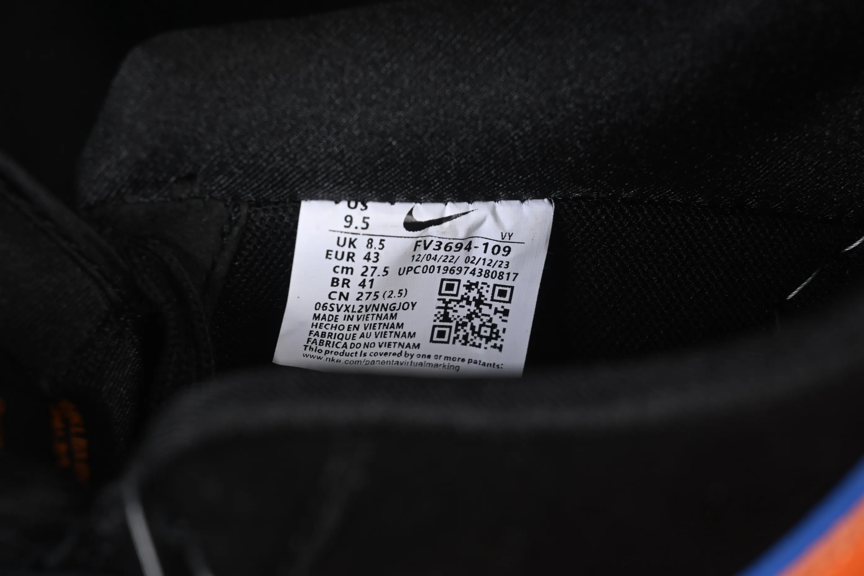 All categories Nk Air Force 1 Air Force series Nk Air Force 1 Low Air Force low-top Nike Air Force 1'07 Low black suede orange hook Air Force 1 low-top casual sneakers FV3694-109